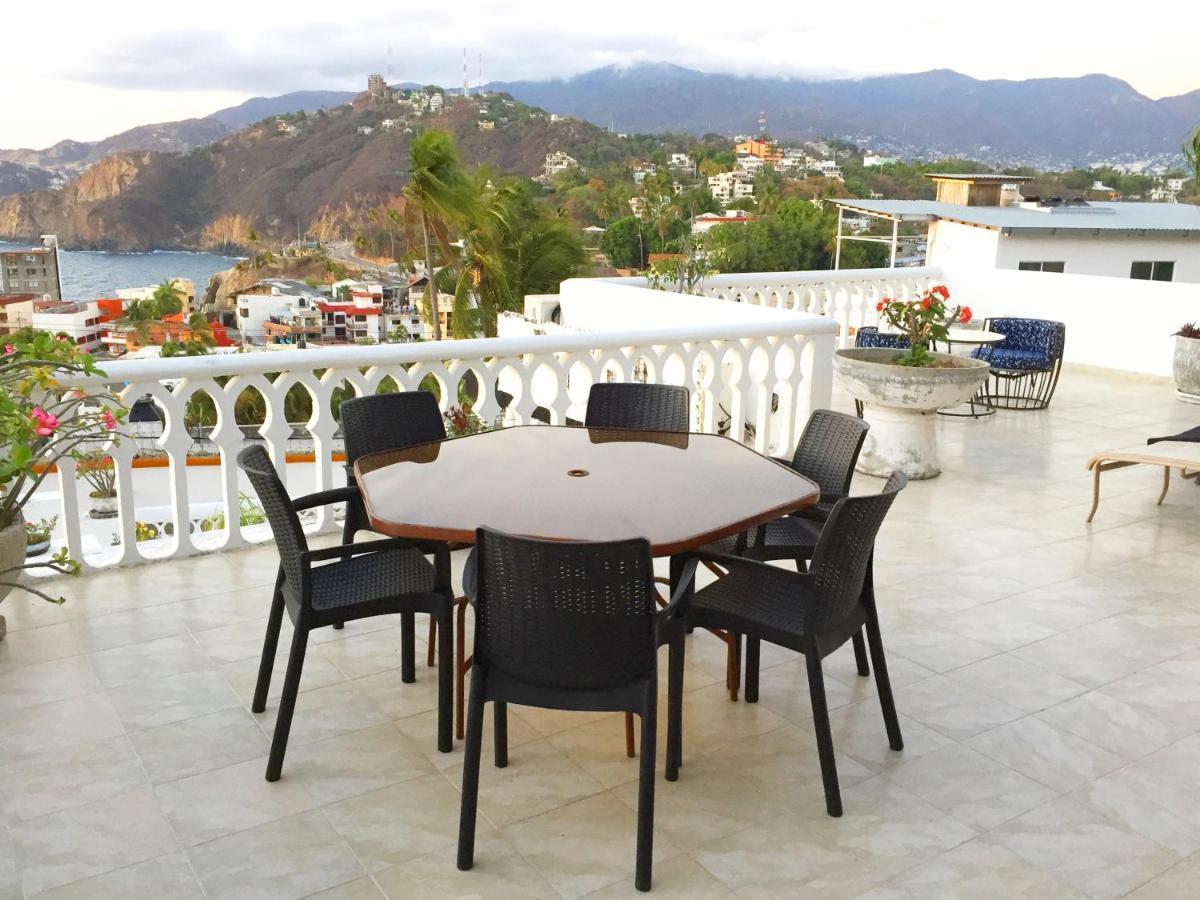 Villa Guitarron Gran Terraza Vista Espectacular 6 Huespedes Piscina Gigante Acapulco Exterior photo
